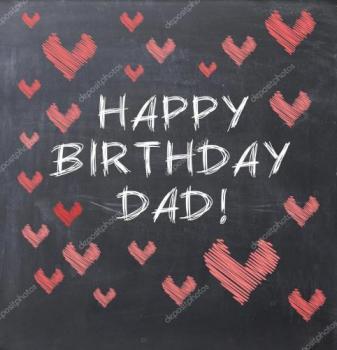 Открытка папе красивая в день рождения - Happy Birthday dad